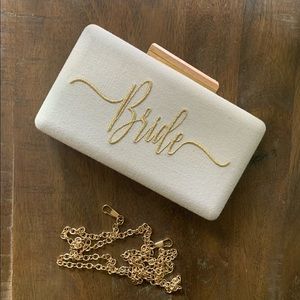 Bride clutch from Francesca’s